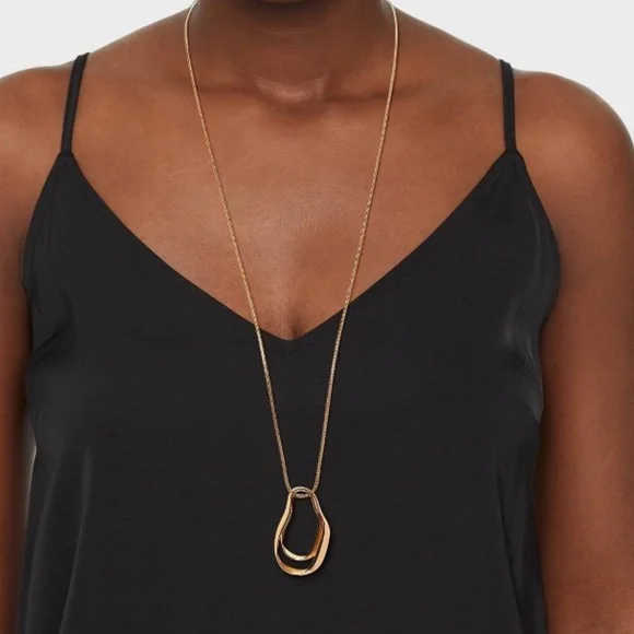 Organic Pendant Necklace - A New Day Gold - Picture 2 of 5